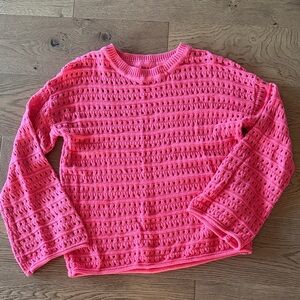 Pink/coral Knit Sweater